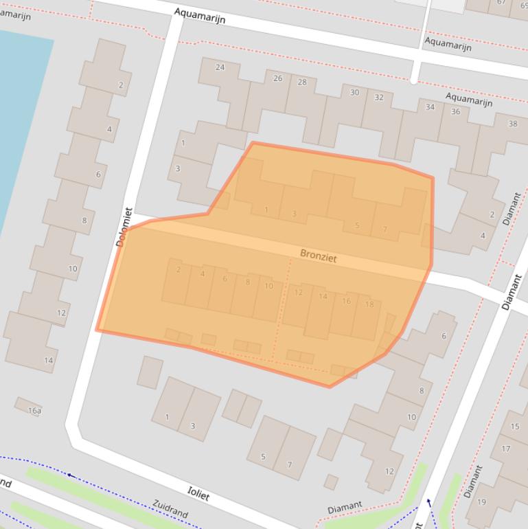Kaart van postcodegebied 4762BL.