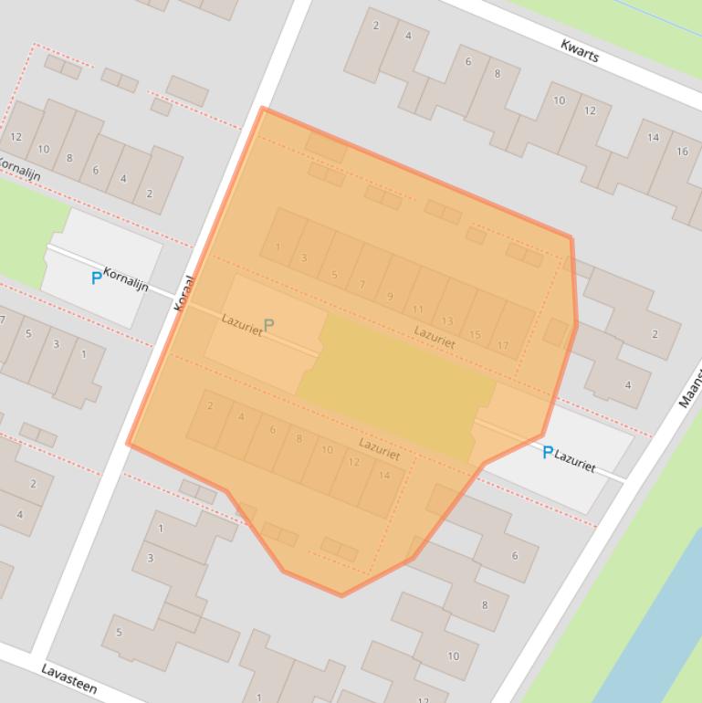 Kaart van postcodegebied 4762BV.
