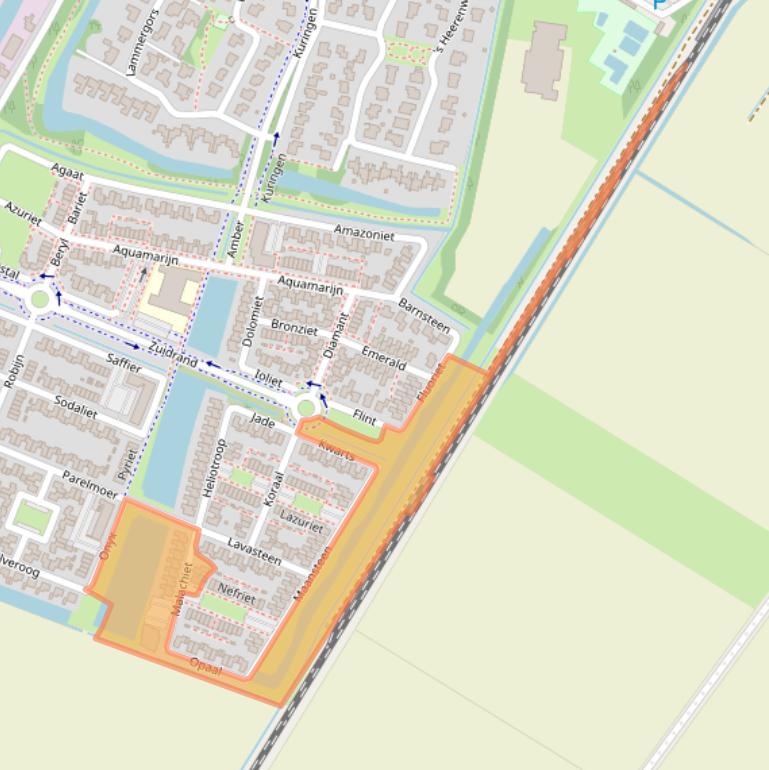 Kaart van postcodegebied 4762BW.