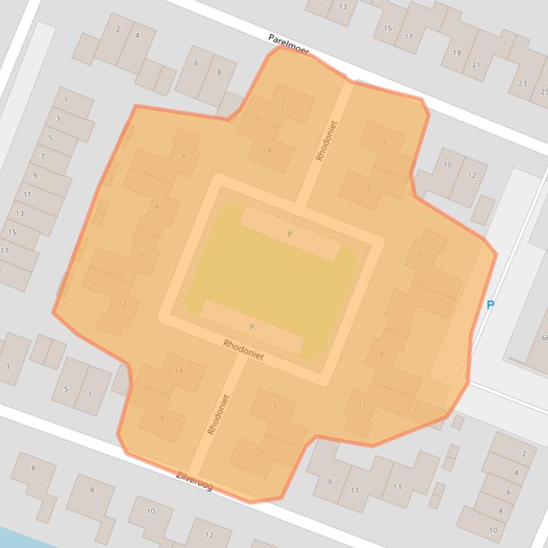 Kaart van postcodegebied 4762CS.