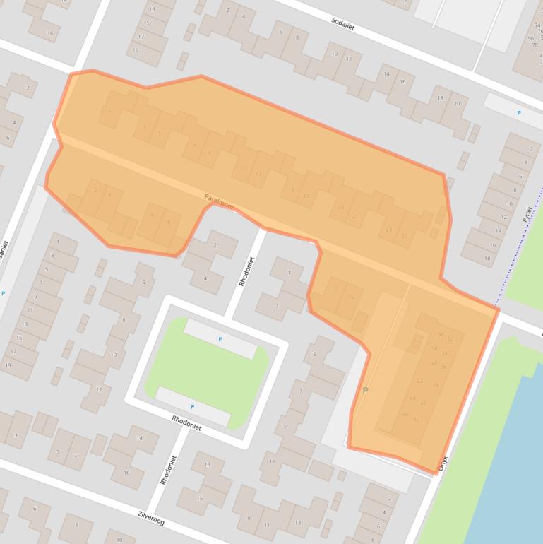 Kaart van postcodegebied 4762CT.