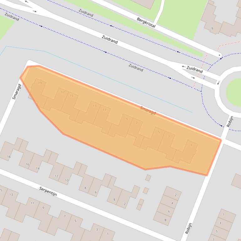 Kaart van postcodegebied 4762DB.