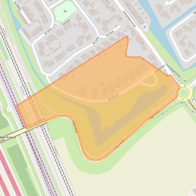 Kaart van postcodegebied 4765AP.