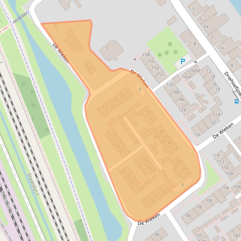 Kaart van postcodegebied 4765BA.