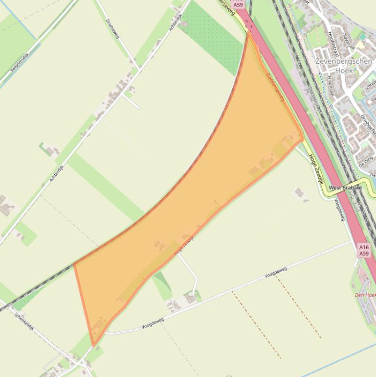 Kaart van postcodegebied 4765BM.