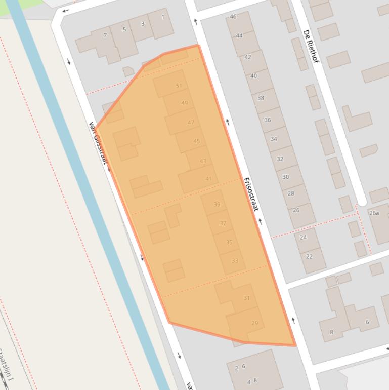 Kaart van postcodegebied 4765BS.