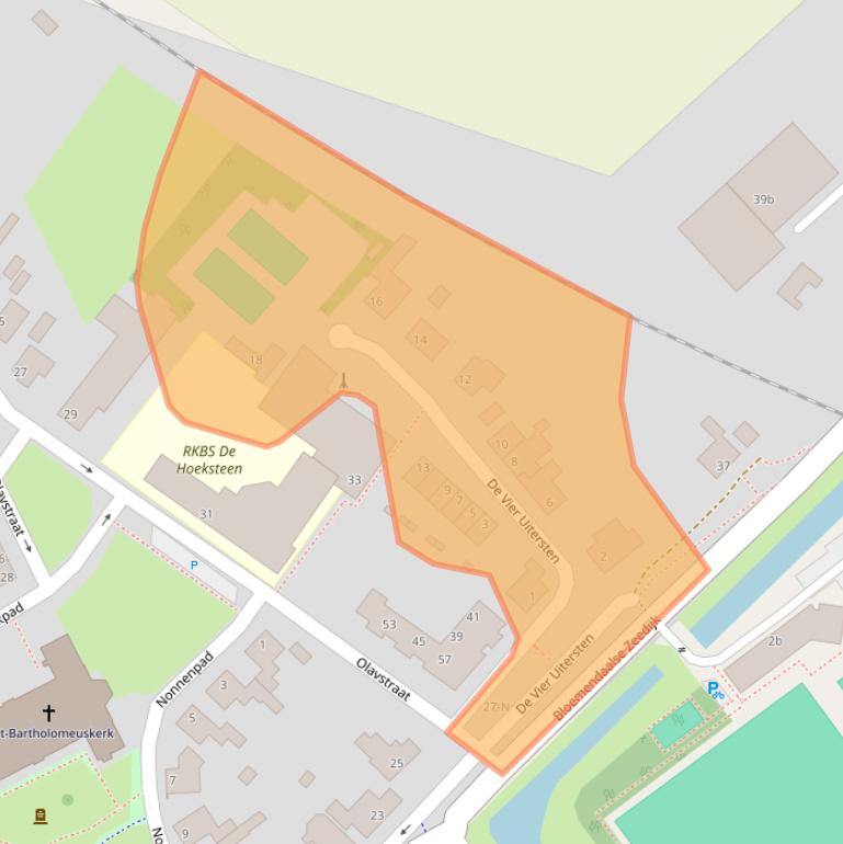 Kaart van postcodegebied 4765BW.