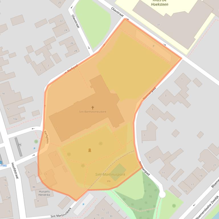 Kaart van postcodegebied 4765CJ.