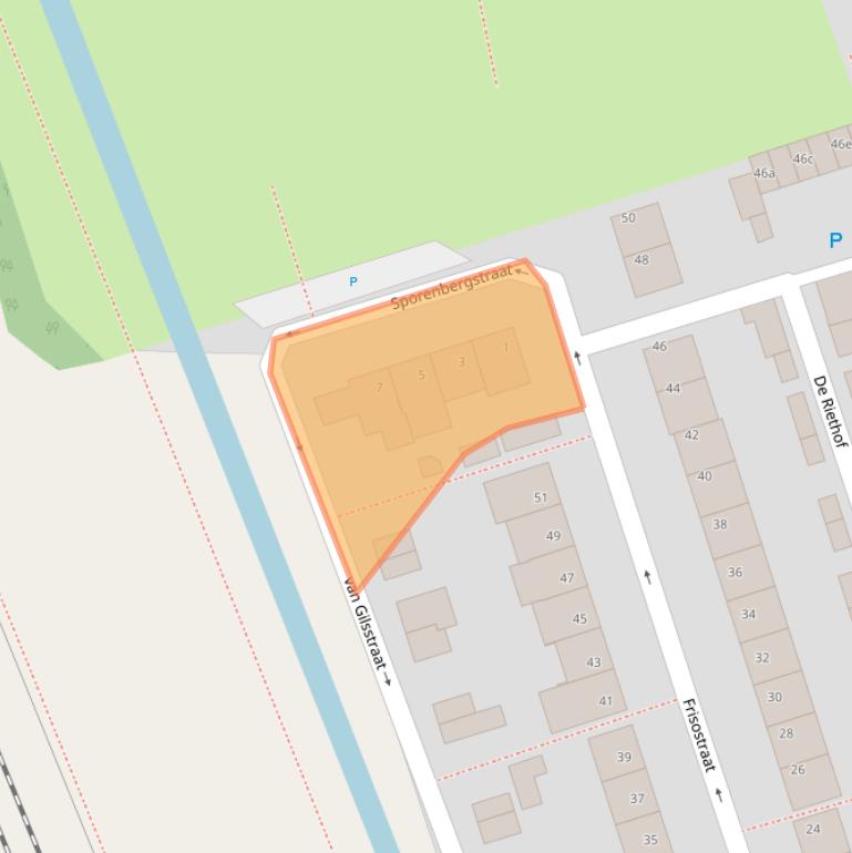 Kaart van postcodegebied 4765CN.