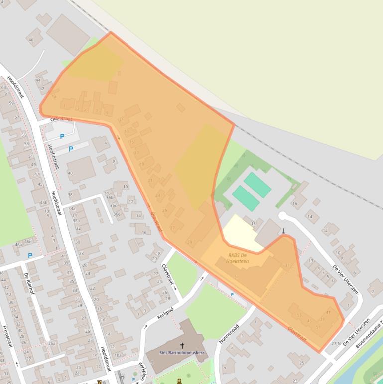 Kaart van postcodegebied 4765CP.