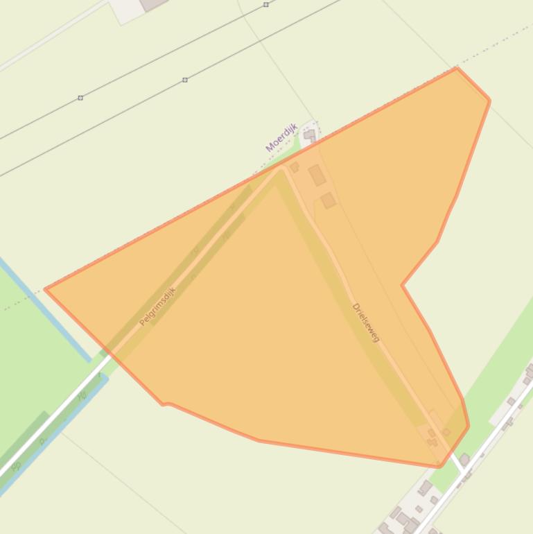 Kaart van postcodegebied 4765RZ.