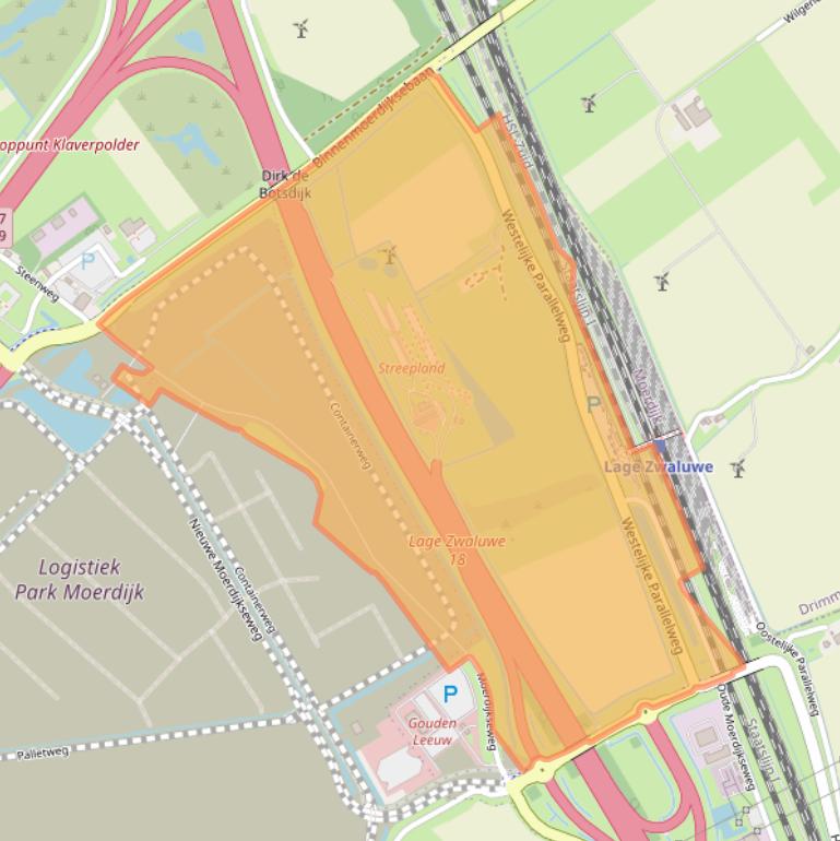 Kaart van postcodegebied 4765SH.