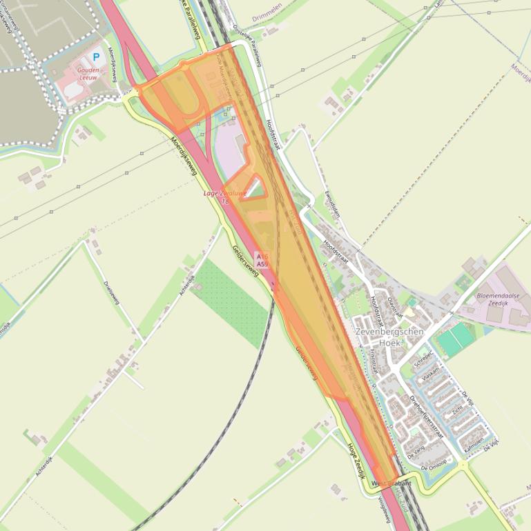 Kaart van postcodegebied 4765SN.