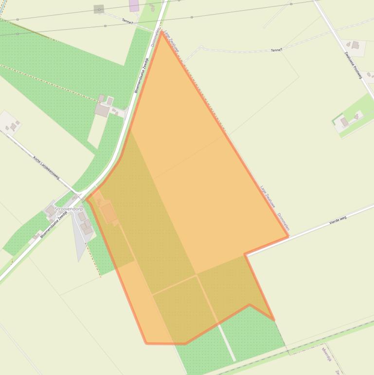 Kaart van postcodegebied 4765TA.