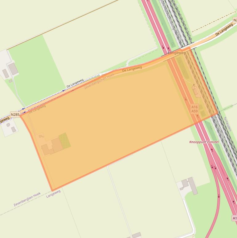 Kaart van postcodegebied 4765TG.