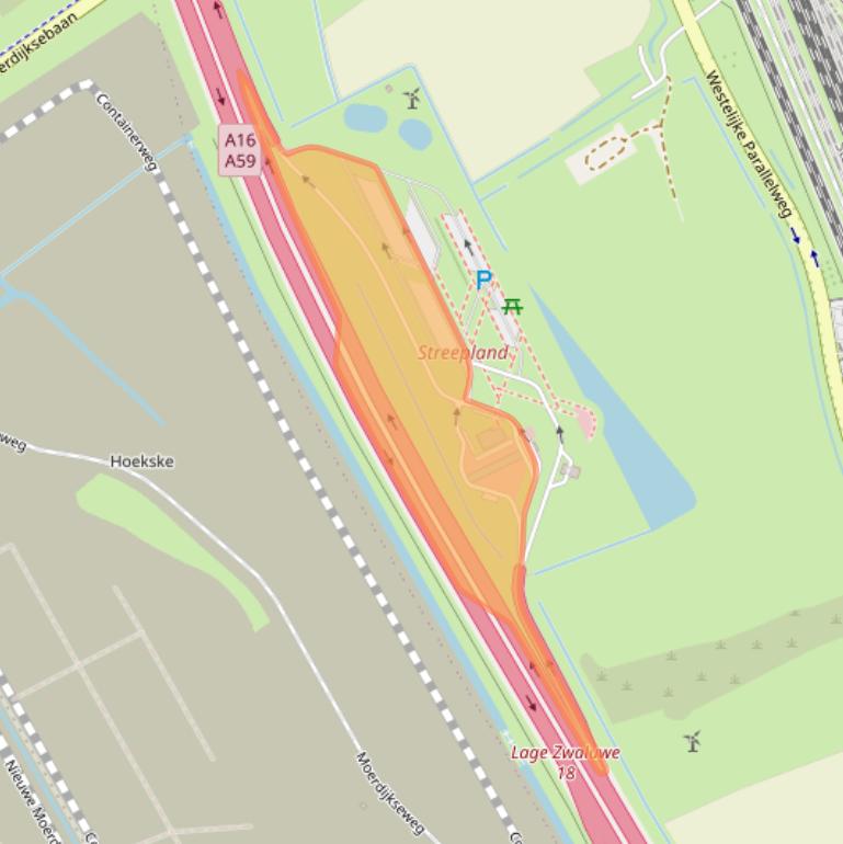 Kaart van postcodegebied 4765ZZ.