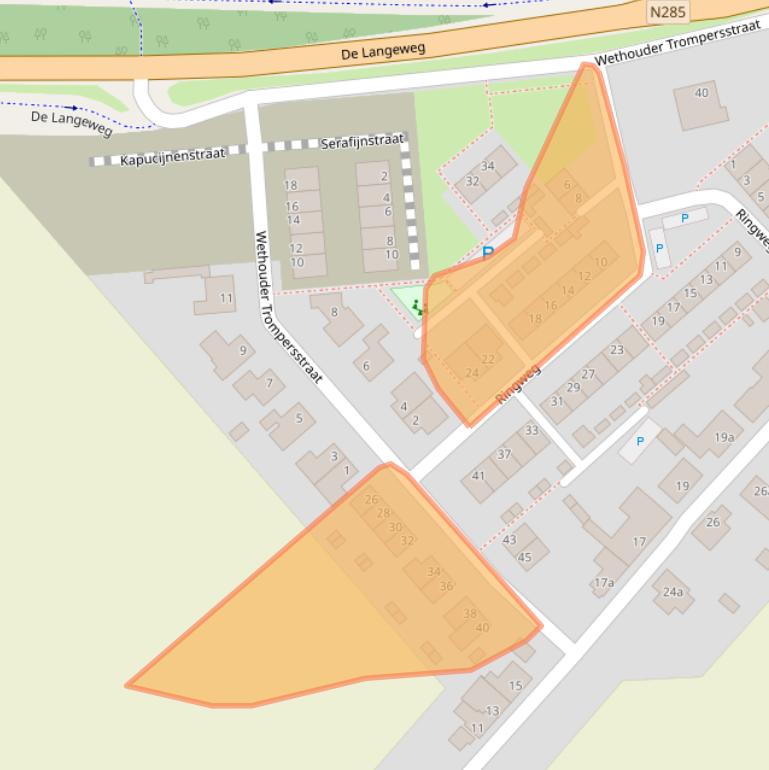 Kaart van postcodegebied 4771RE.