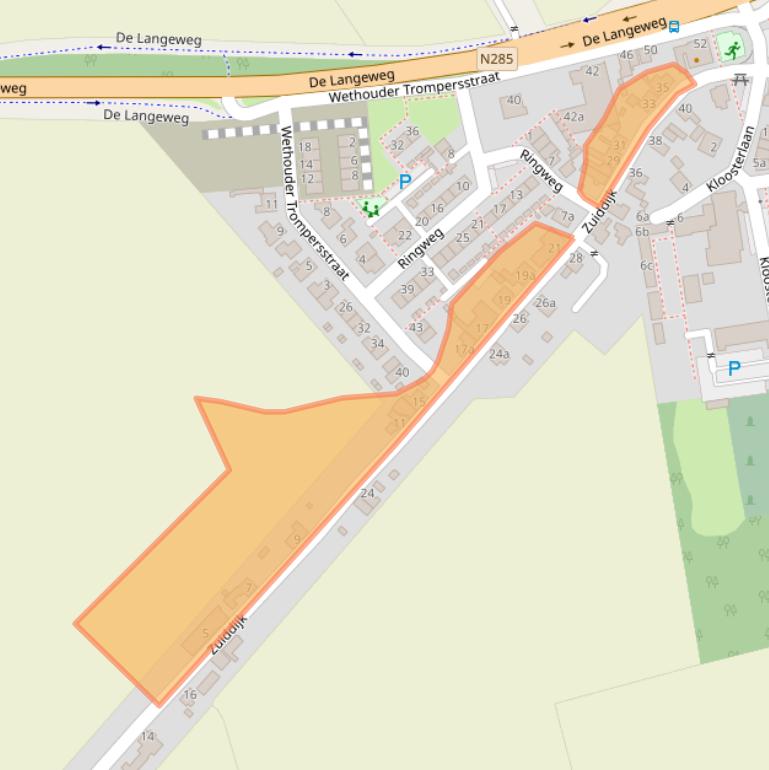 Kaart van postcodegebied 4771RH.