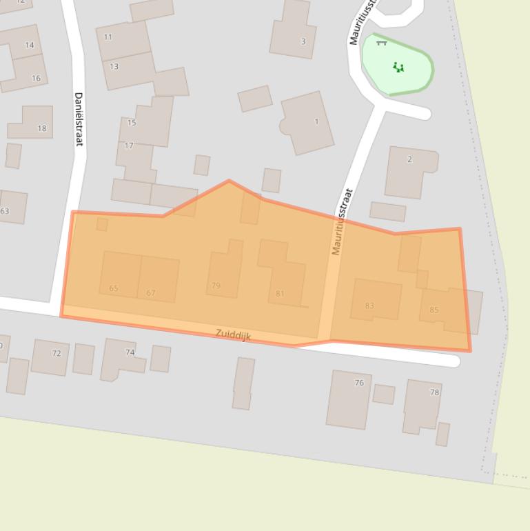 Kaart van postcodegebied 4771RK.