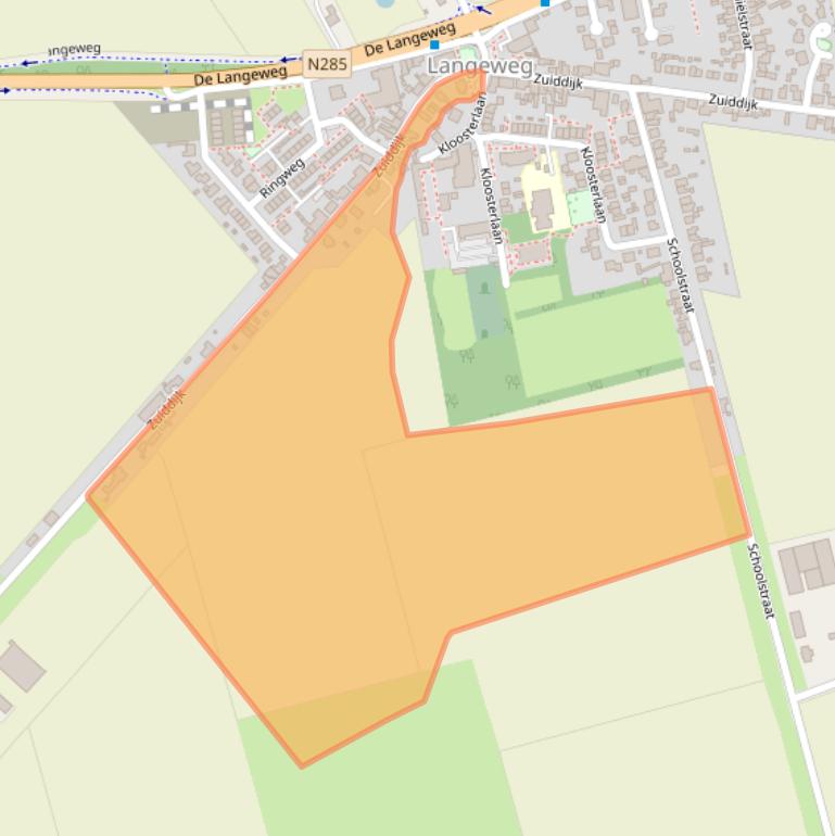 Kaart van postcodegebied 4771RL.