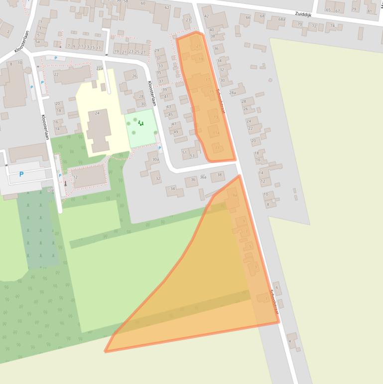 Kaart van postcodegebied 4772RB.