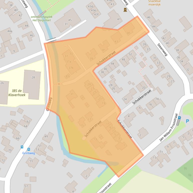 Kaart van postcodegebied 4781AH.