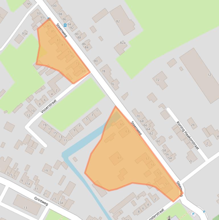 Kaart van postcodegebied 4781AM.