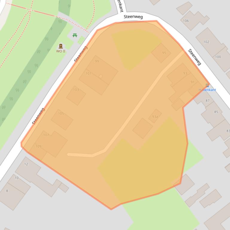 Kaart van postcodegebied 4781AN.