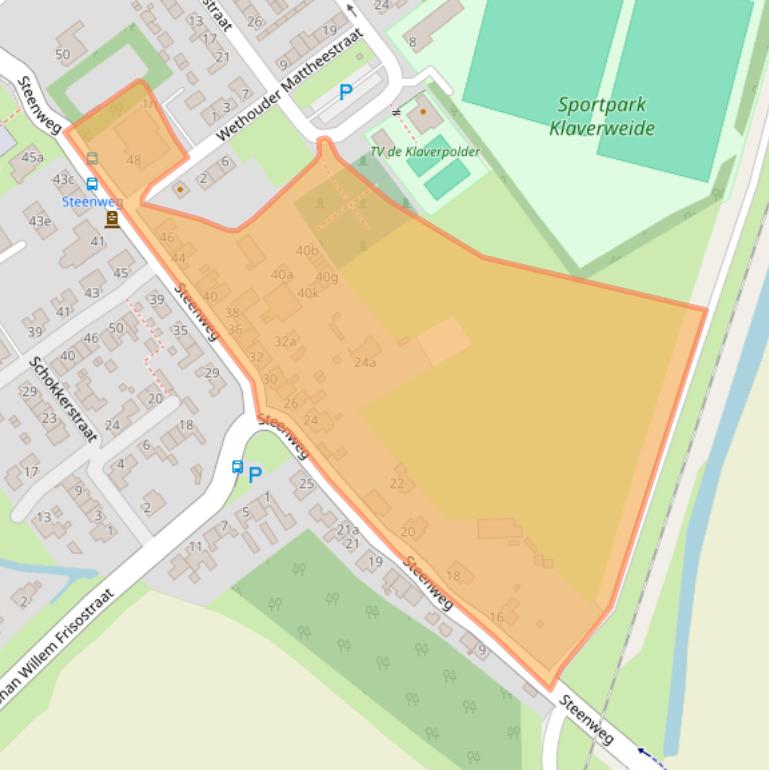 Kaart van postcodegebied 4781AP.