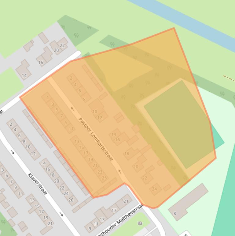 Kaart van postcodegebied 4781AW.