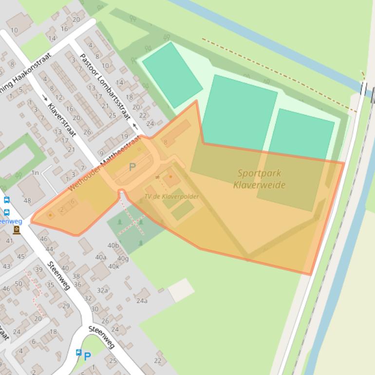 Kaart van postcodegebied 4781AZ.