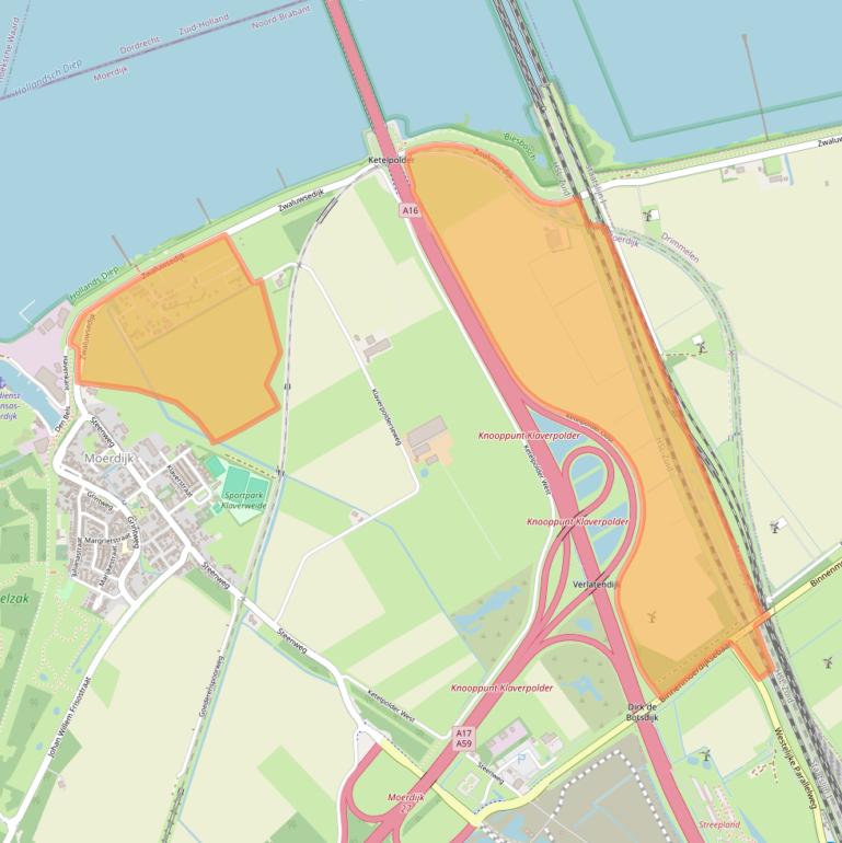 Kaart van postcodegebied 4781PB.