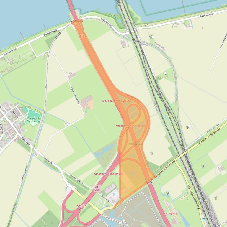 Kaart van postcodegebied 4781PE.