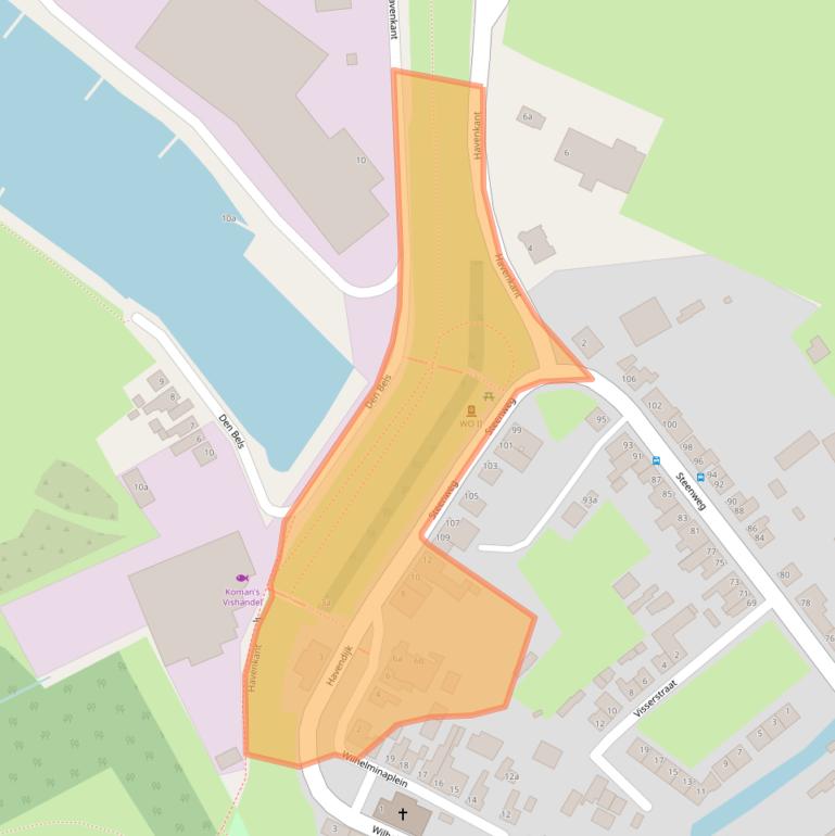 Kaart van postcodegebied 4782AA.