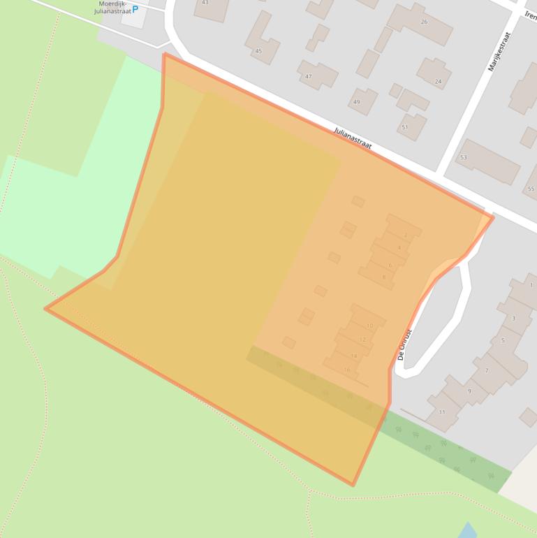 Kaart van postcodegebied 4782BB.