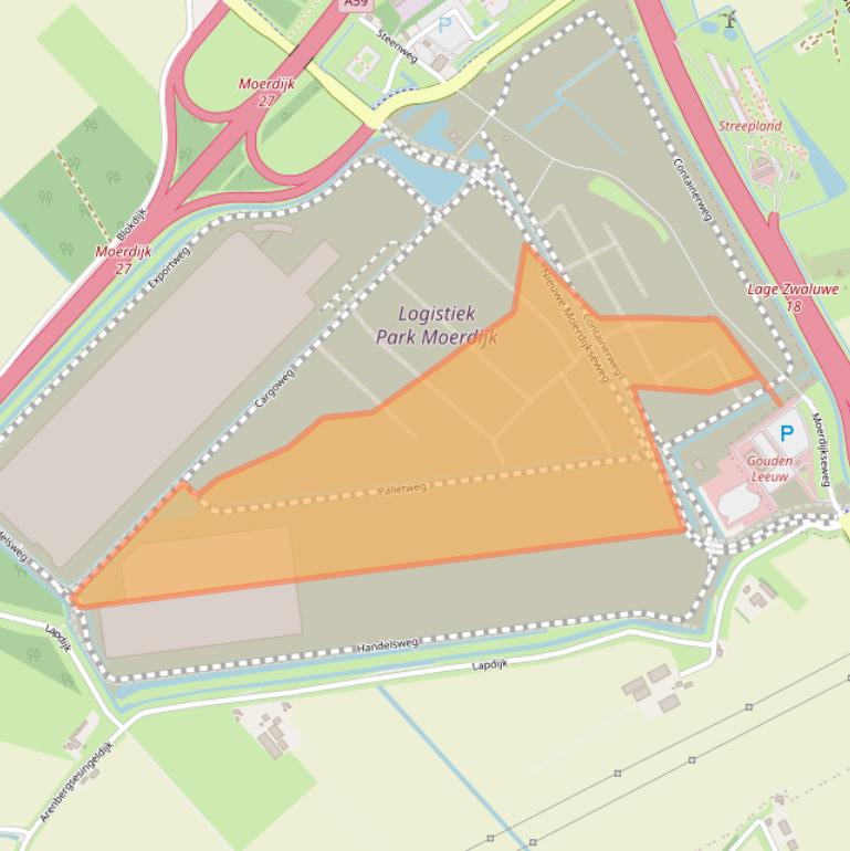 Kaart van postcodegebied 4782JG.