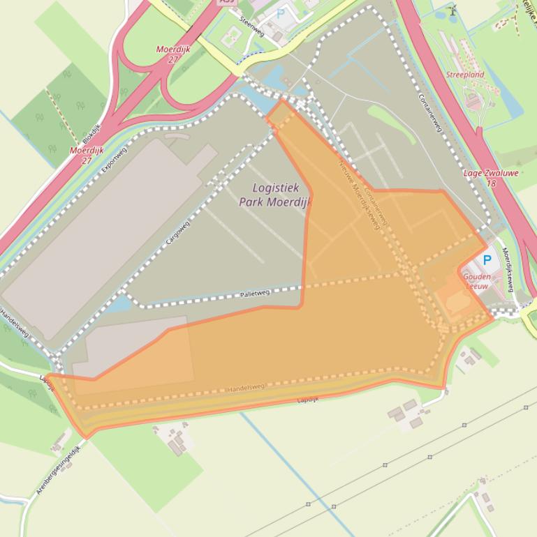 Kaart van postcodegebied 4782PE.