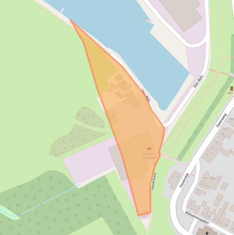 Kaart van postcodegebied 4782PG.