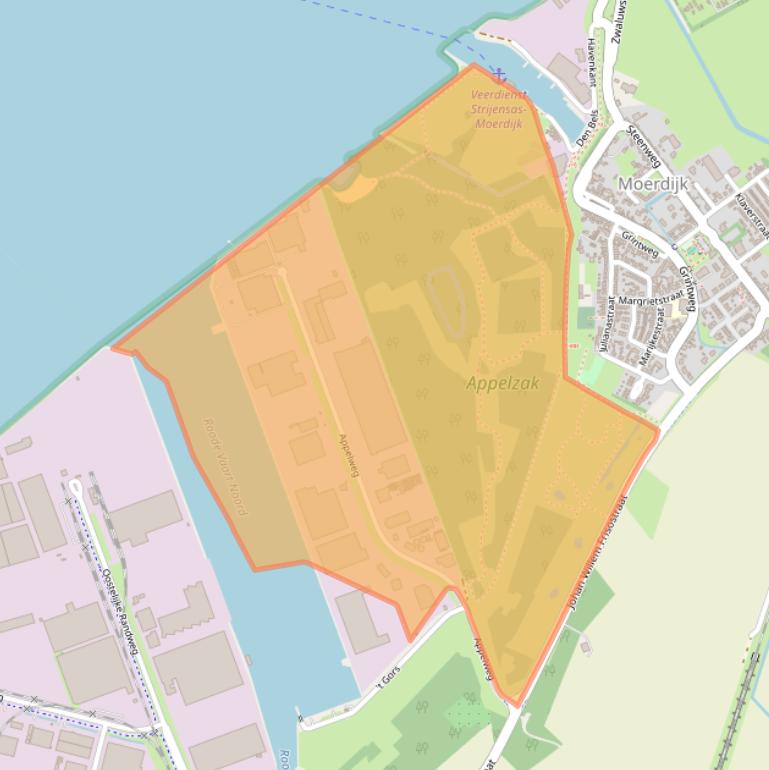 Kaart van postcodegebied 4782PX.