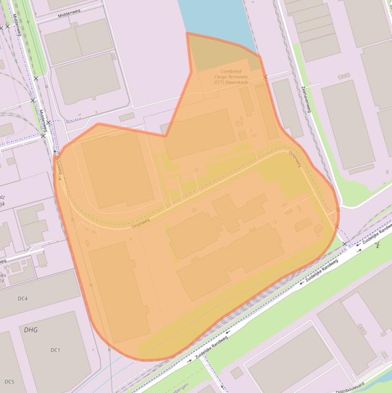 Kaart van postcodegebied 4782SC.