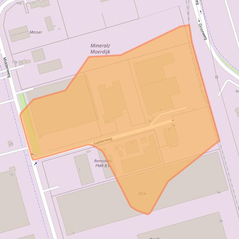 Kaart van postcodegebied 4782SE.