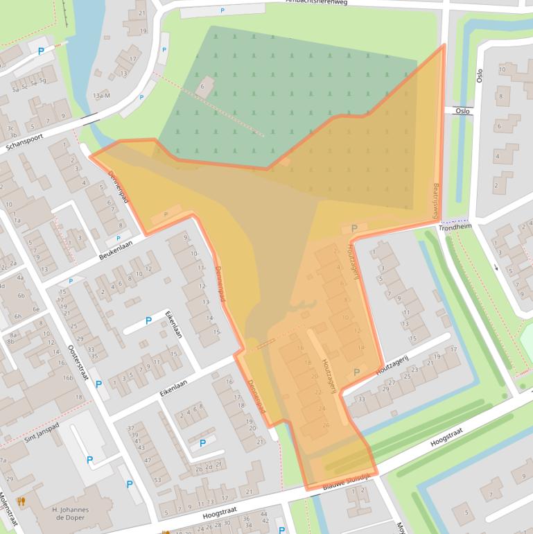 Kaart van postcodegebied 4791AW.