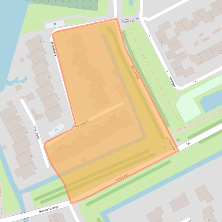 Kaart van postcodegebied 4791AX.