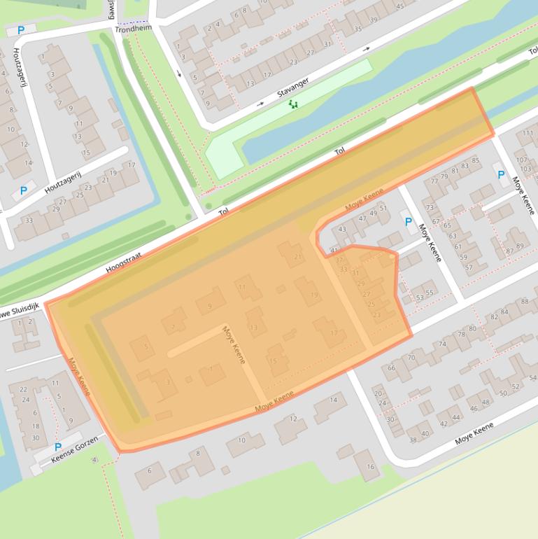 Kaart van postcodegebied 4791BA.