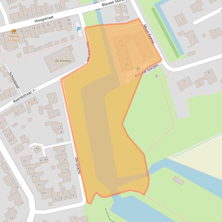 Kaart van postcodegebied 4791BN.