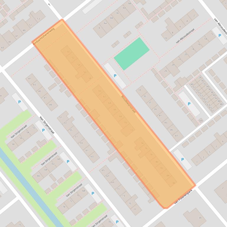 Kaart van postcodegebied 4791CL.