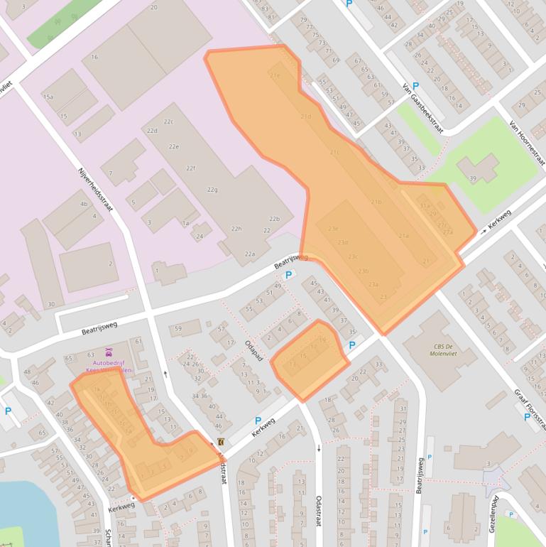 Kaart van postcodegebied 4791CR.