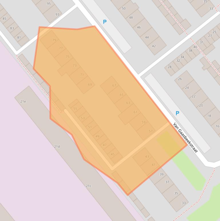 Kaart van postcodegebied 4791EG.