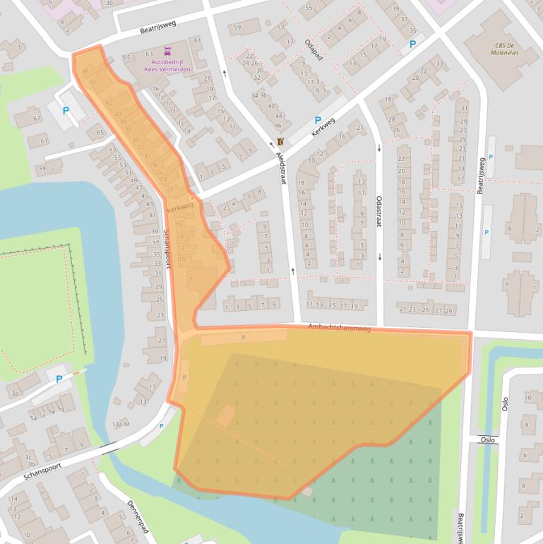 Kaart van postcodegebied 4791HC.