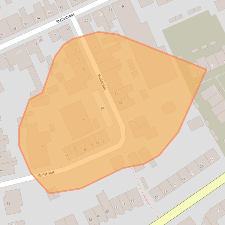 Kaart van postcodegebied 4791JC.